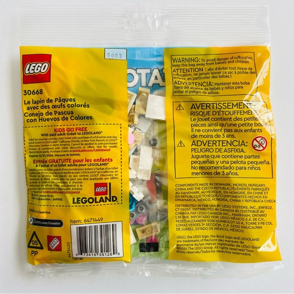 Lego | Easter Bunny With Colorful Eggs NWT 30668 68 Pieces - Picture 3 of 3